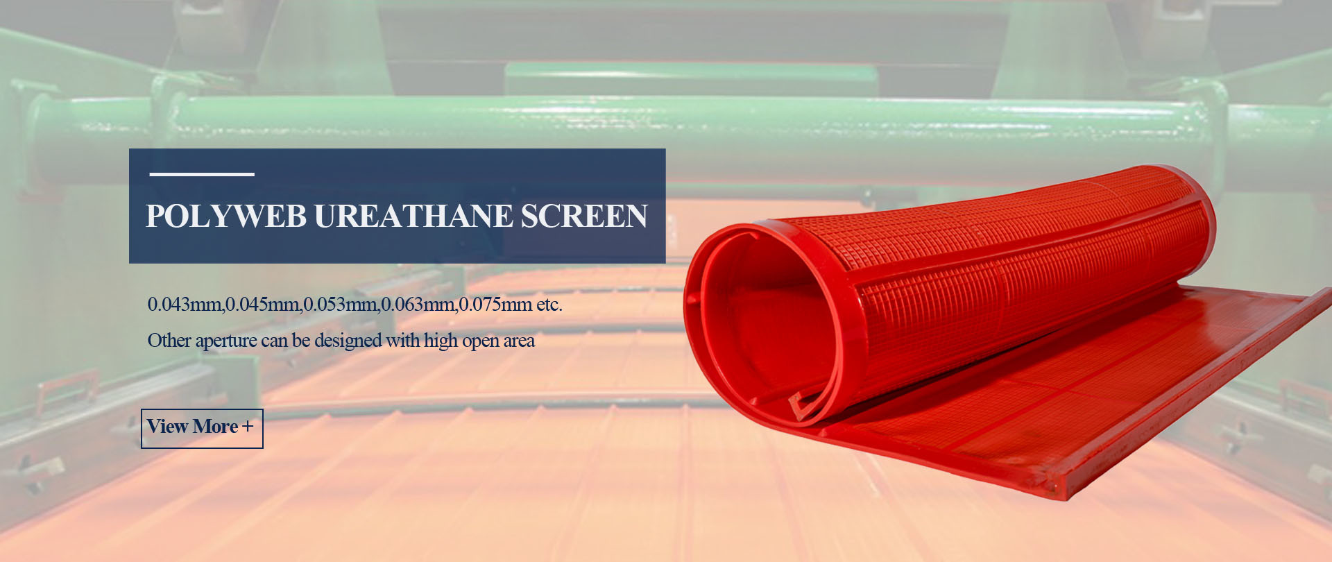 kualitas Layar Polyweb Urethane pabrik