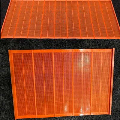 Warna Merah High Wear Resistant Wet Polyweb Urethane Screen 1040*700mm