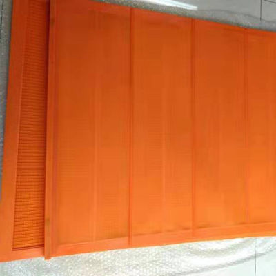 Anti-Blinding Orange PU Screen Panel 1.0mm untuk Bijih Besi