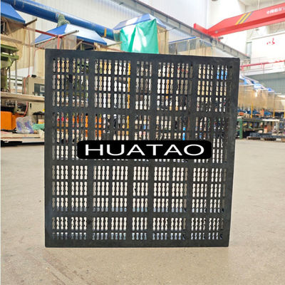 25*6mm Mesto Reliable Rubber Screening Sieve Mesh Panels Untuk Penggunaan Pertambangan Screen Vibrating