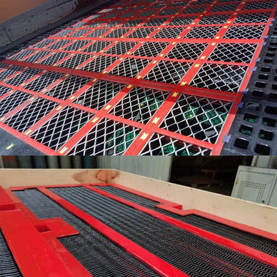 Tinggi Kekuatan Poly Ripple Self-Membersihkan Wire Mesh Dengan Anti Clogging Dan Wear Resistant Untuk Penyaringan Utama