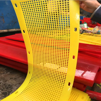 Polyurethane Flip-Flop Screen lubang 4mm ketebalan 7mm untuk bahan lengket