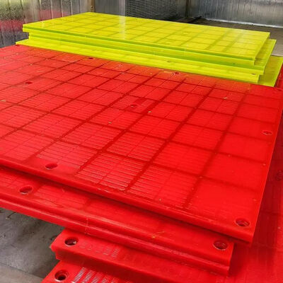 Panel Layar Modular Polyurethane WS 85 Tahan Aus Jahitan 305x610mm 0,75mm untuk Pengolahan Bijih Besi
