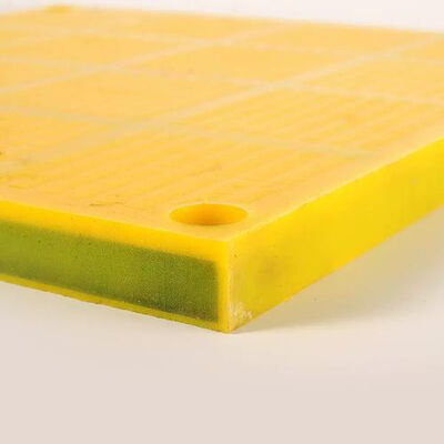 WS 85 Modular Polyurethane Screening Media 500x500mm Nail Installation Anti-Clogging for Gold Dewatering