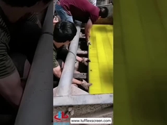 Pemasangan panel layar penguras air PU